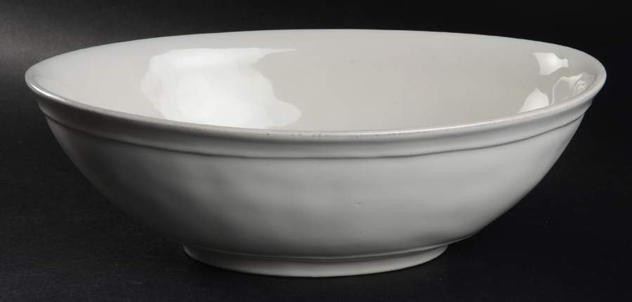 Cambria Stone (White) 12" Oval Serving Bowl by Pottery Barn China-1