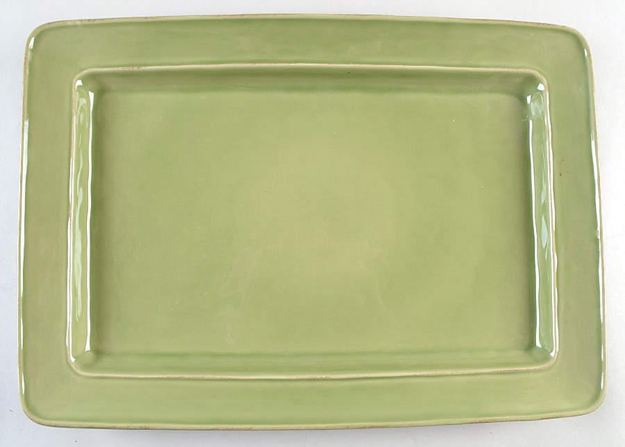 Cambria Mint 16" Rectangular Serving Platter by Pottery Barn China-1