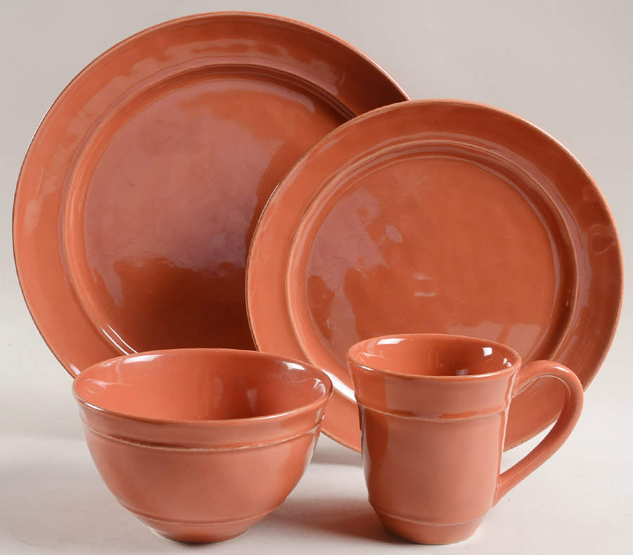 Cambria Persimmon 4 Piece Place Setting by Pottery Barn China-1