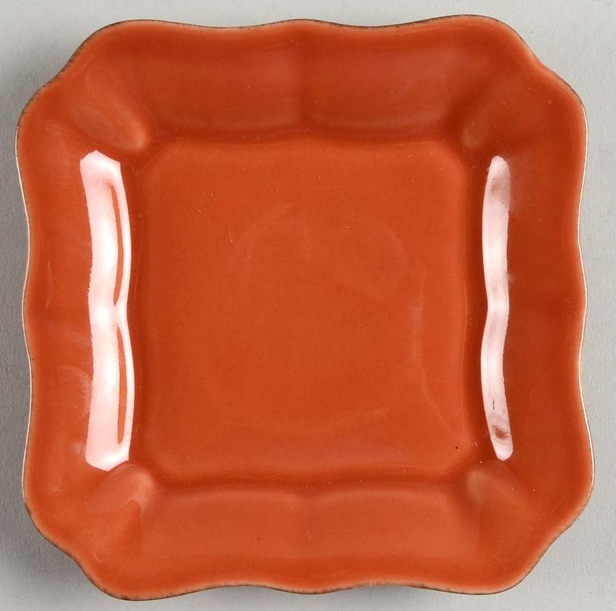 Cambria Persimmon Square Tidbit by Pottery Barn China-1