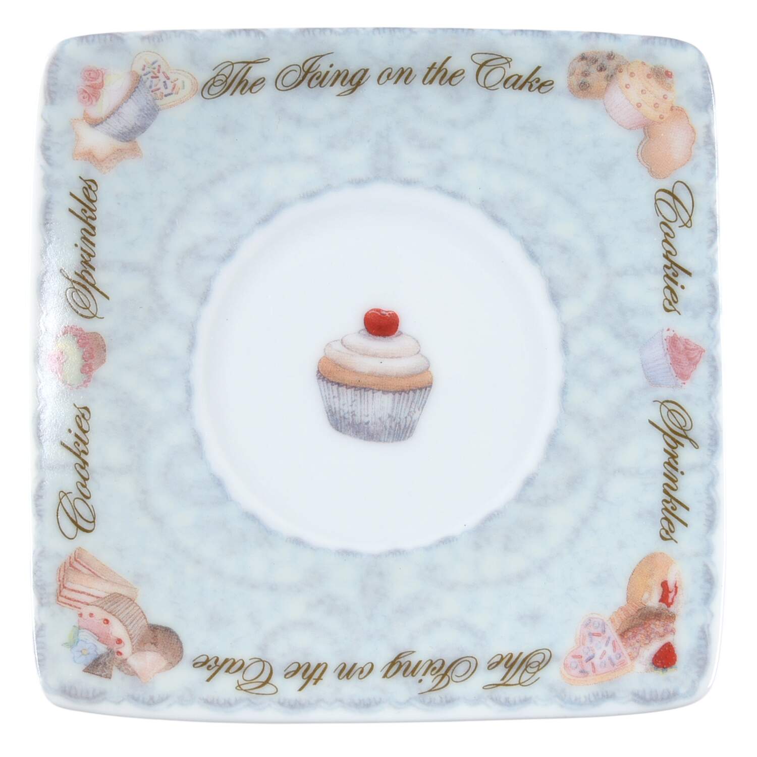 Cupcakes & Cookies Saucer for Demitasse Cup by Cardew Design-1