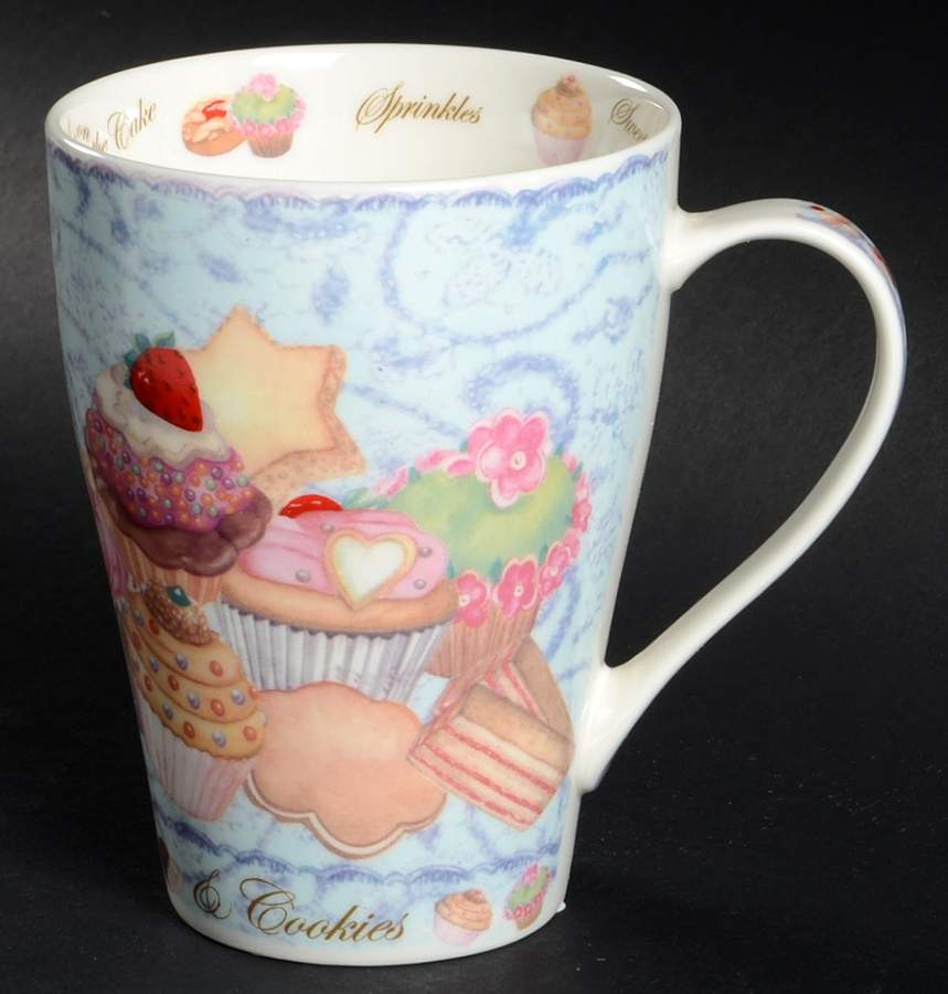 Cupcakes & Cookies Large Mug by Cardew Design-1