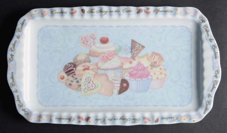Cupcakes & Cookies 12" Rectangular Tray by Cardew Design-1