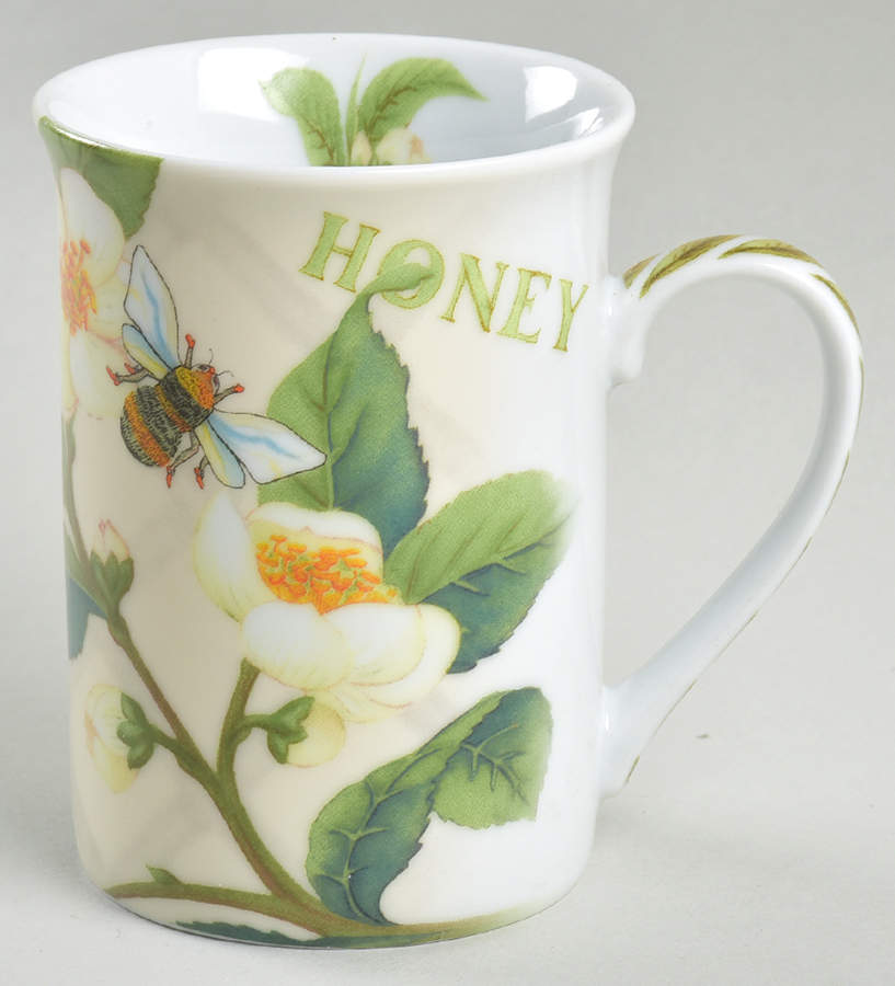 Tea Plant & Honey Bee Mug by Cardew Design-1