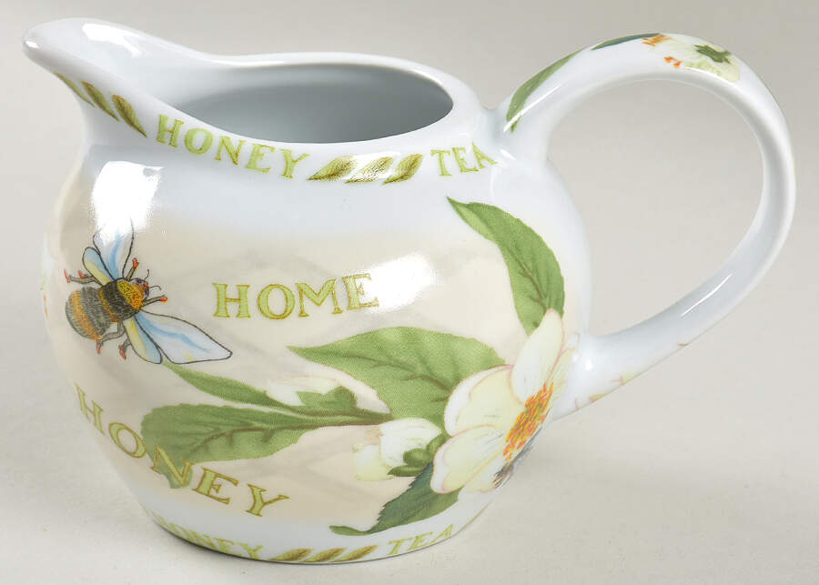 Tea Plant & Honey Bee Creamer by Cardew Design-1