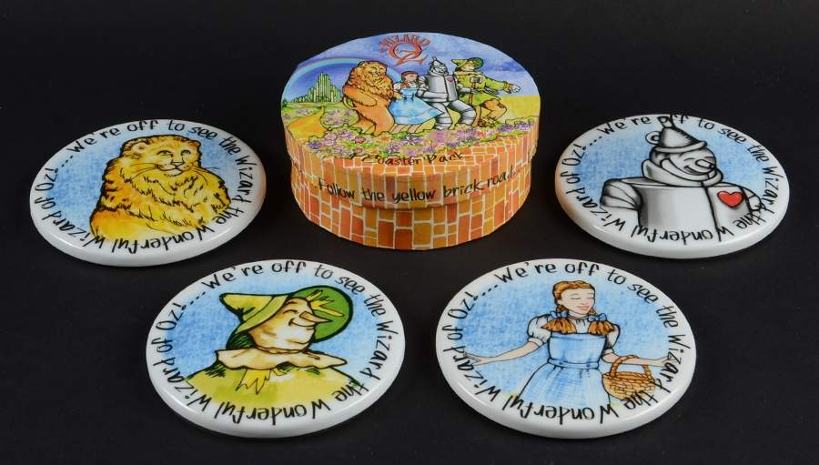Wizard of Oz Coaster - Set of 4 with Holder by Cardew Design-1