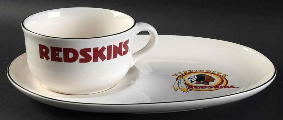 Redskins Snack Plate & Cup Set by Pfaltzgraff-1