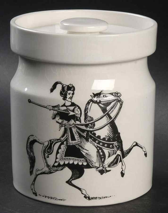 Favorite Horsemen Small Canister & Lid by Portmeirion-1