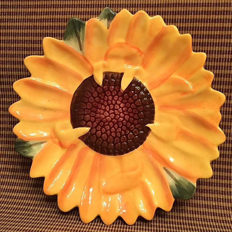 Sunflower 3D Tidbit Plate by Pier 1-1