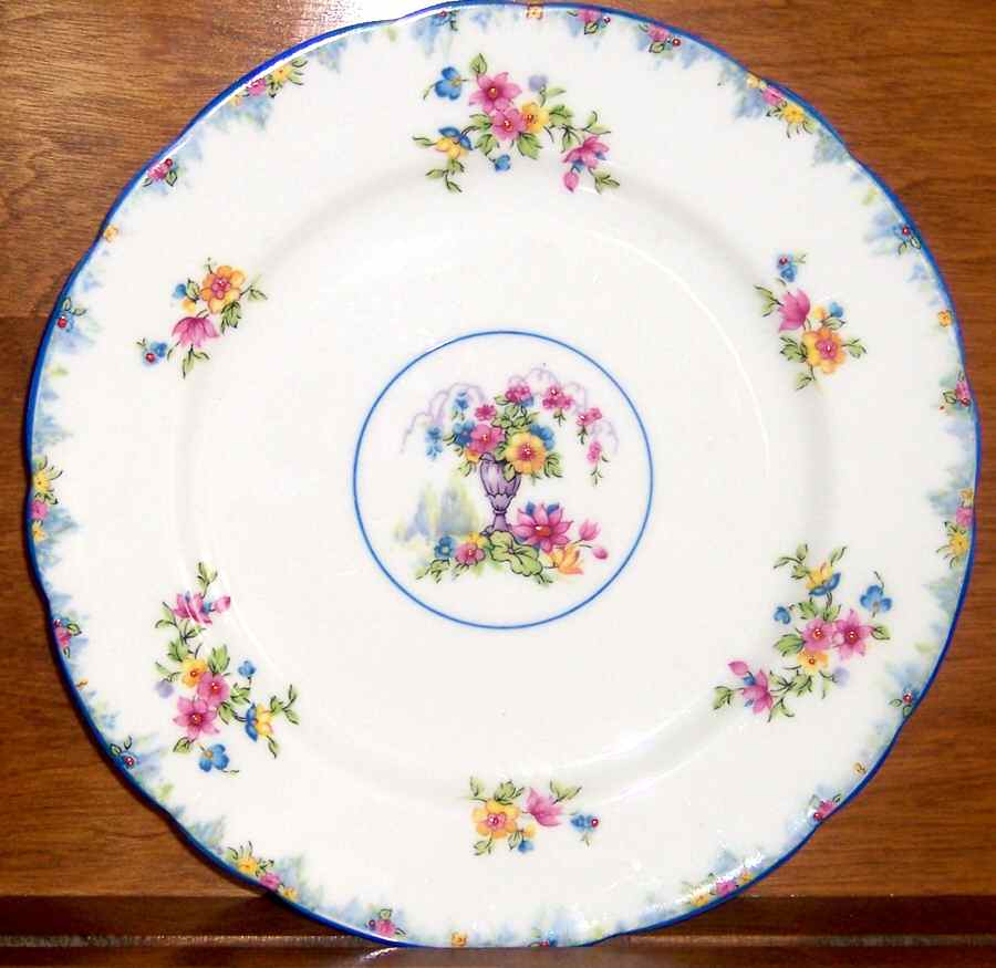 Haddon Hall (Blue Trim) Salad Plate by Paragon-1