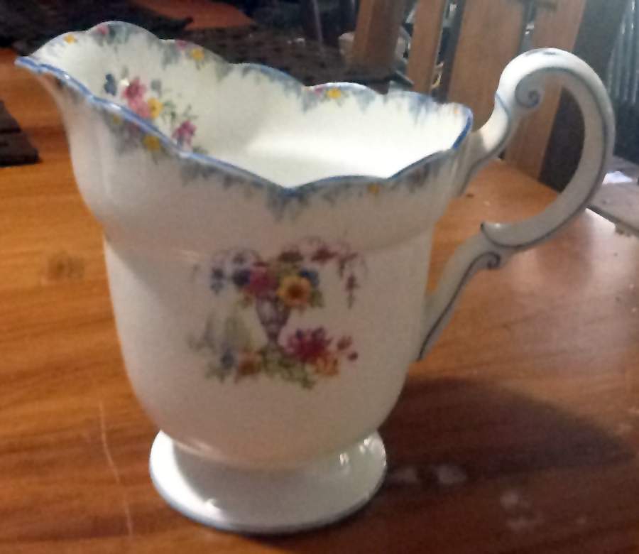 Haddon Hall (Blue Trim) Creamer by Paragon-1