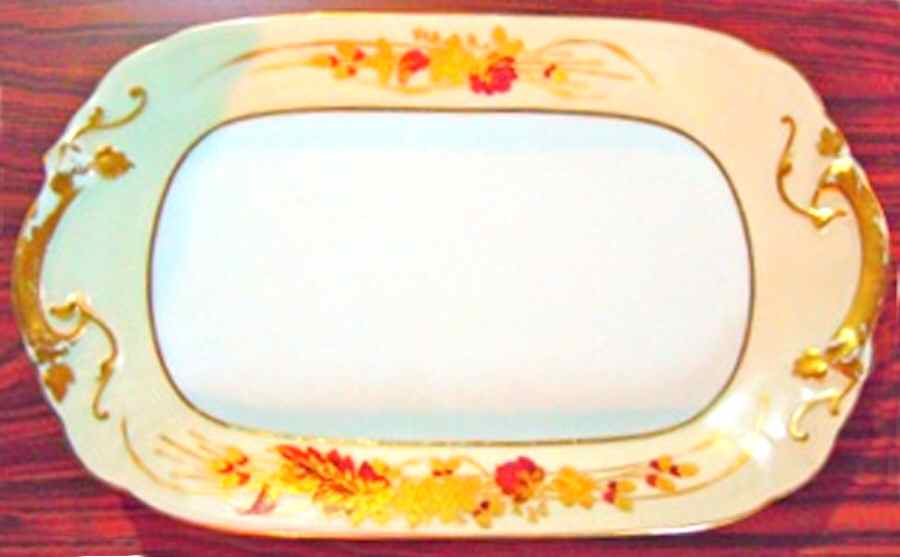 POY725 12" Oval Serving Platter by Jean Pouyat-1