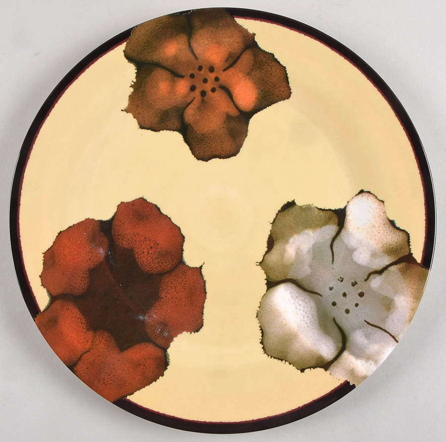 Painted Poppies Melamine Dinner Plate by Pfaltzgraff-1