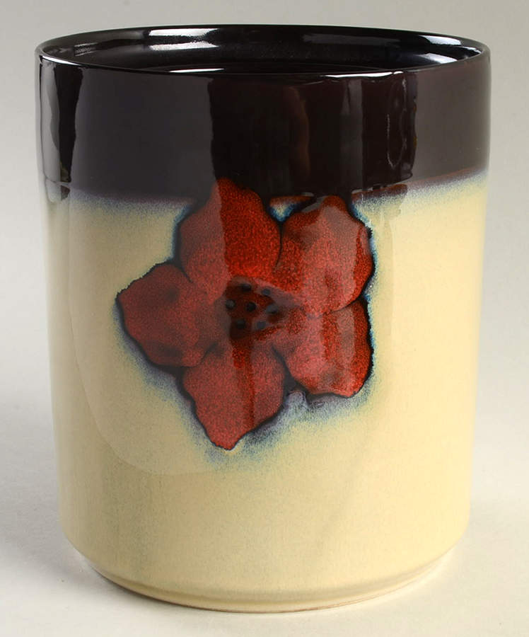 Painted Poppies Large Canister No Lid by Pfaltzgraff-1