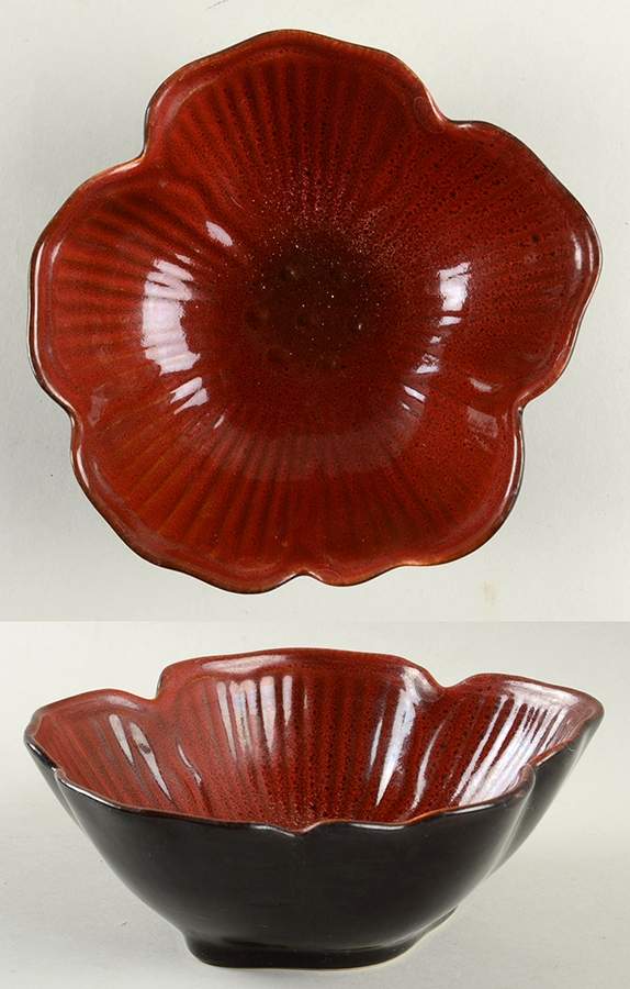 Painted Poppies Figural Soup/Cereal Bowl by Pfaltzgraff-1