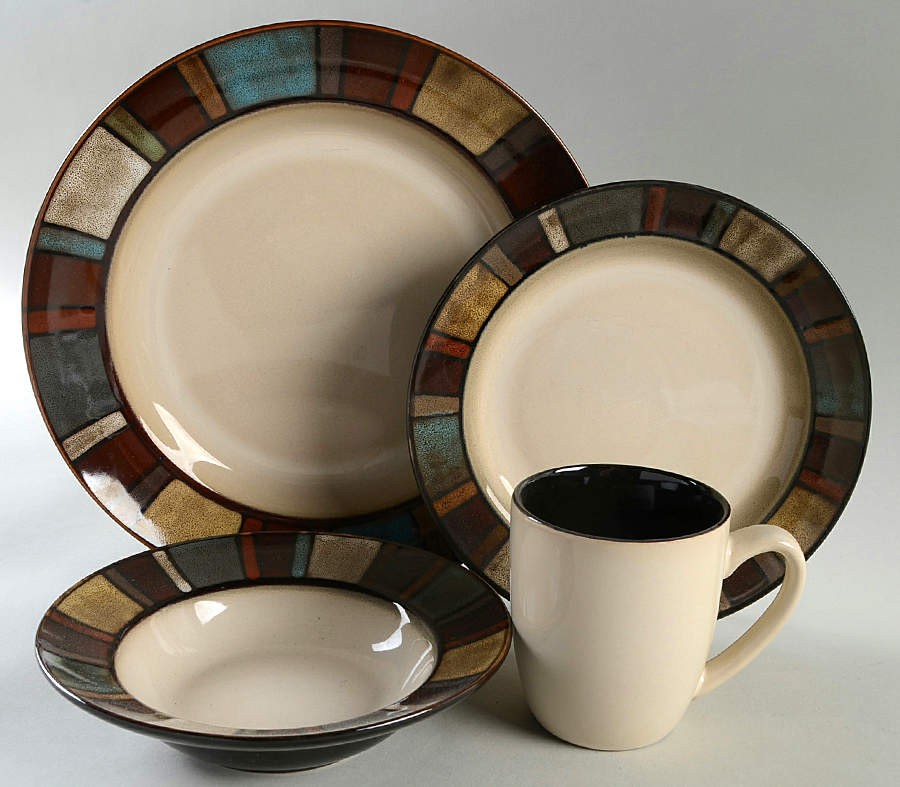 Nile 4 Piece Place Setting by Pfaltzgraff-1