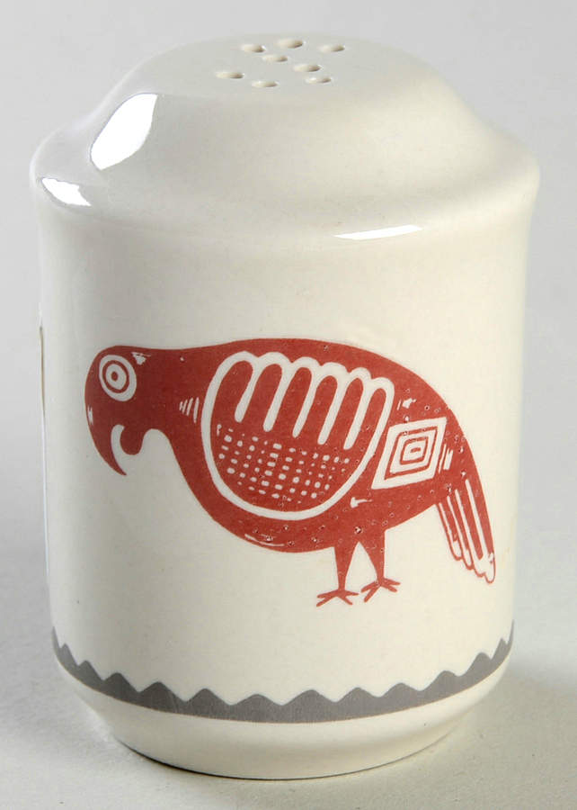 Ancient Mimbreno Indian-Brick Red (Replica) Pepper Shaker by Pipestone-1