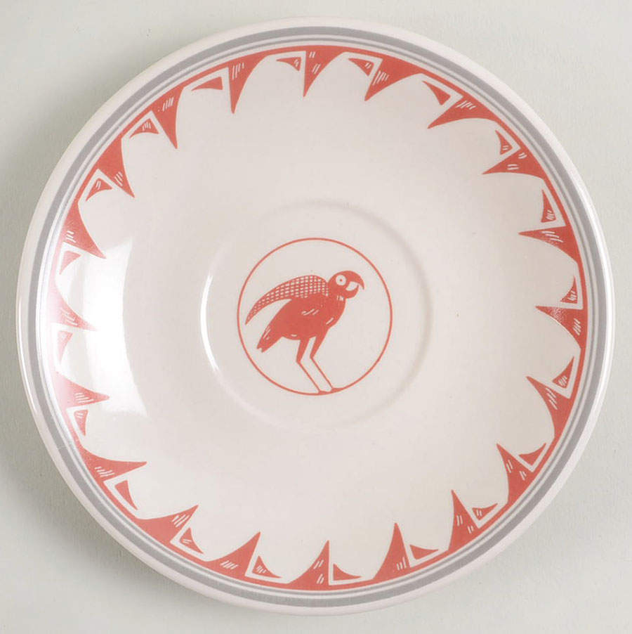 Ancient Mimbreno Indian-Brick Red (Replica) Saucer by Pipestone-1