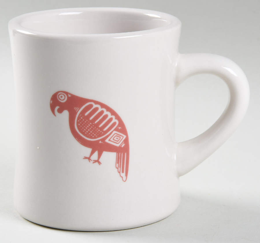 Ancient Mimbreno Indian-Brick Red (Replica) Cafe Mug by Pipestone-1