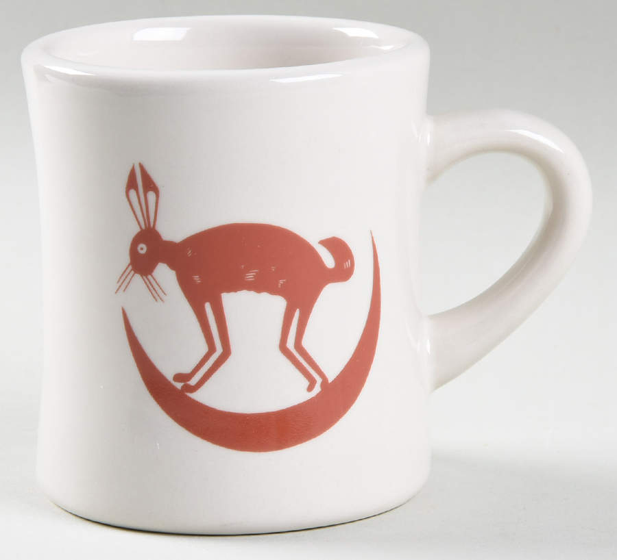 Ancient Mimbreno Indian-Brick Red (Replica) Cafe Mug by Pipestone-1