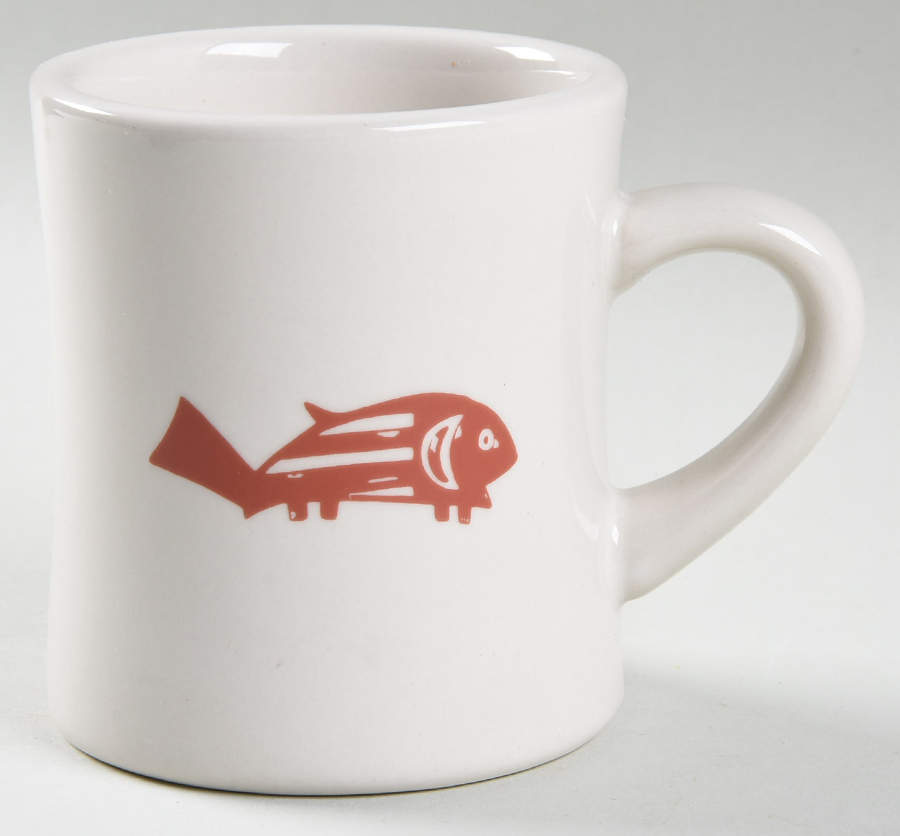 Ancient Mimbreno Indian-Brick Red (Replica) Cafe Mug by Pipestone-1