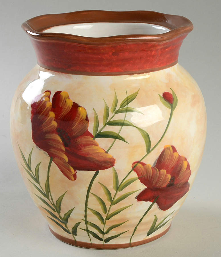 Poppies 7" Utensil Holder/Vase by Pier 1-1