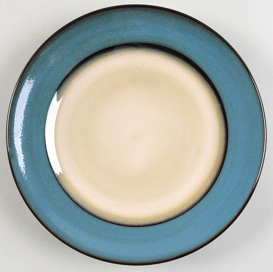 Teal Reactive (Teal Peacock) Salad Plate by Pier 1-1