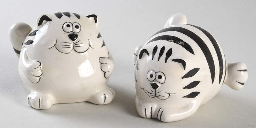 Chubby Cat Salt & Pepper Set by Pier 1-1