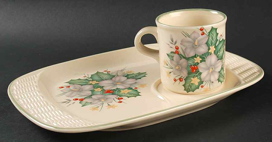 PFA87 Snack Plate & Cup Set by Pfaltzgraff-1