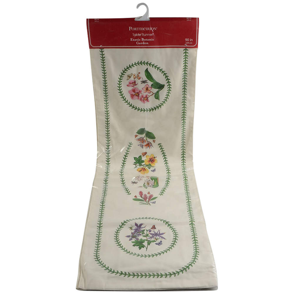 Exotic Botanic Garden 14" X 90" Cloth Table Runner by Portmeirion-1