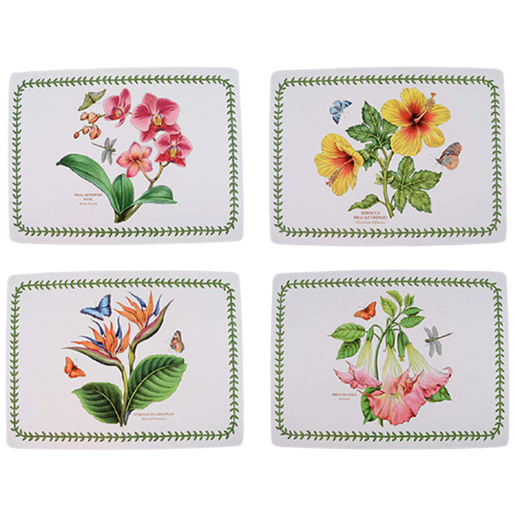 Exotic Botanic Garden Corkboard Placemat - Set of 4 Motifs by Portmeirion-1