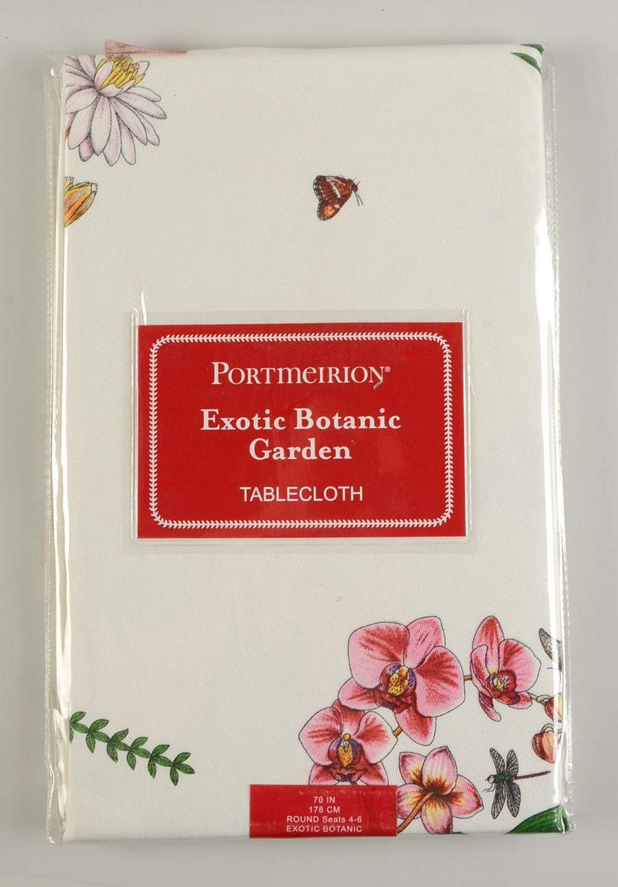 Exotic Botanic Garden 70" Round Tablecloth by Portmeirion-1