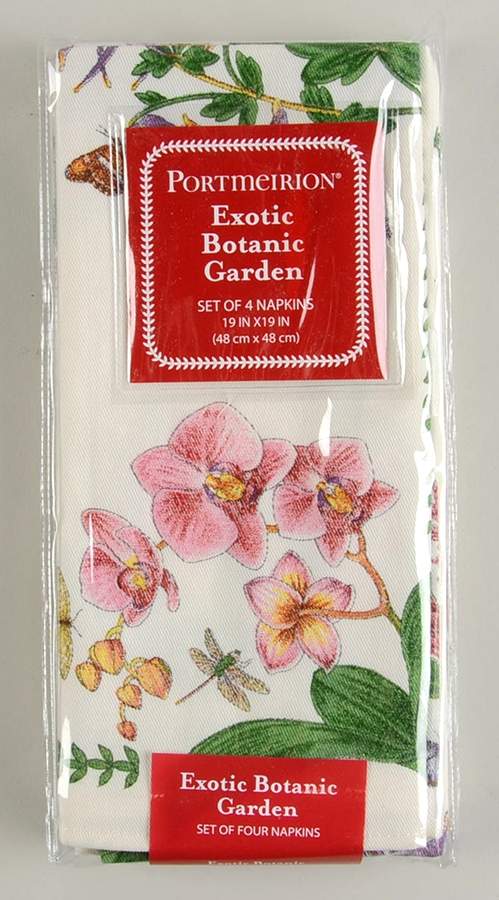 Exotic Botanic Garden 19" Cloth Napkin - Set of 4 by Portmeirion-1