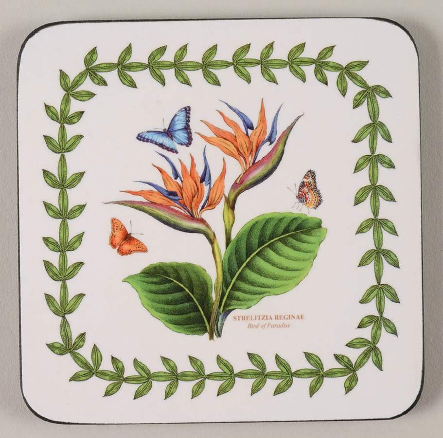 Exotic Botanic Garden Square Corkback Coaster by Portmeirion-1