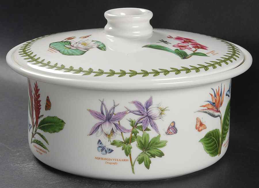 Exotic Botanic Garden 1.5 Qt Round Covered Casserole by Portmeirion-1