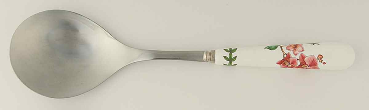 Exotic Botanic Garden Salad Serving Spoon with Stainless Bowl by Portmeirion-1