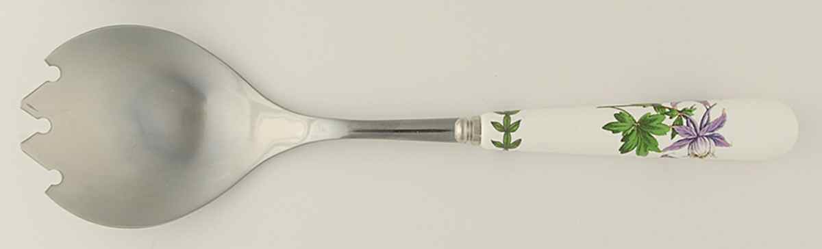 Exotic Botanic Garden Salad Serving Fork with Stainless Prongs by Portmeirion-1