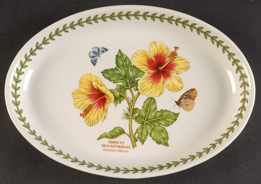 Exotic Botanic Garden 10" Oval Serving Platter by Portmeirion-1