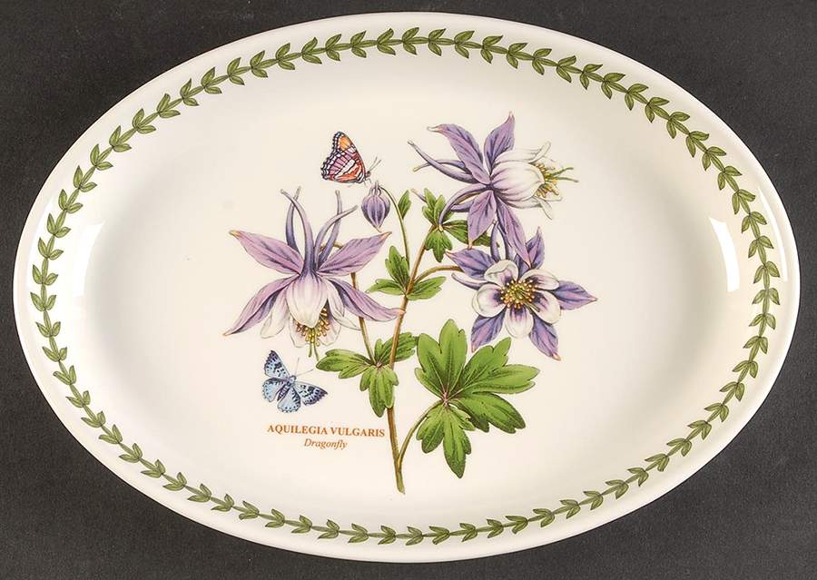Exotic Botanic Garden 10" Oval Serving Platter by Portmeirion-1