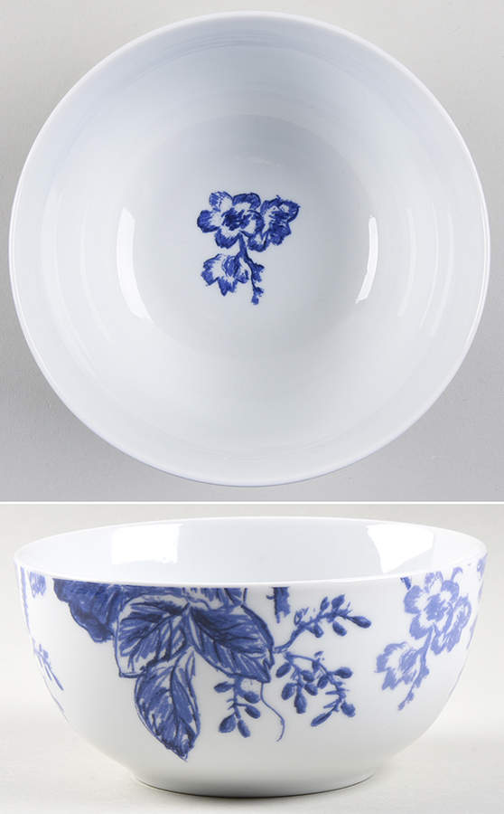 Tatnall Street Bluebell (Blue) Coupe Cereal Bowl by Paula Deen-1