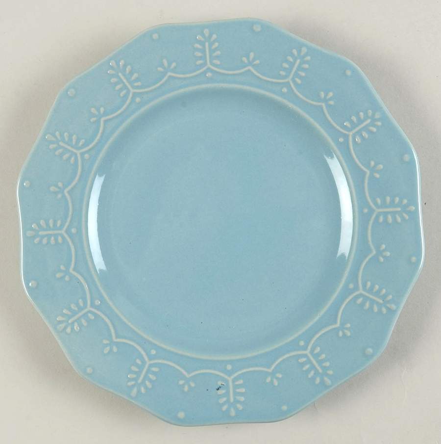 Whitaker Aqua Salad Plate by Paula Deen-1
