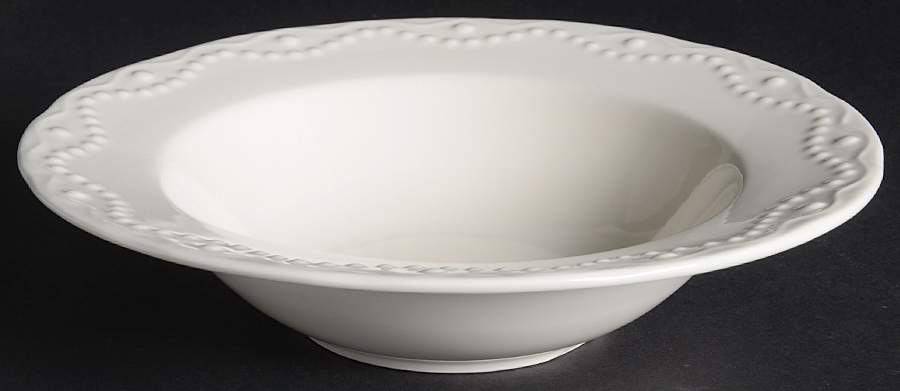 Whitaker Vanilla Large Rim Soup Bowl by Paula Deen-1