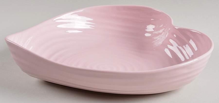 Sophie Conran Pink 10" Heart Shaped Bowl by Portmeirion-1