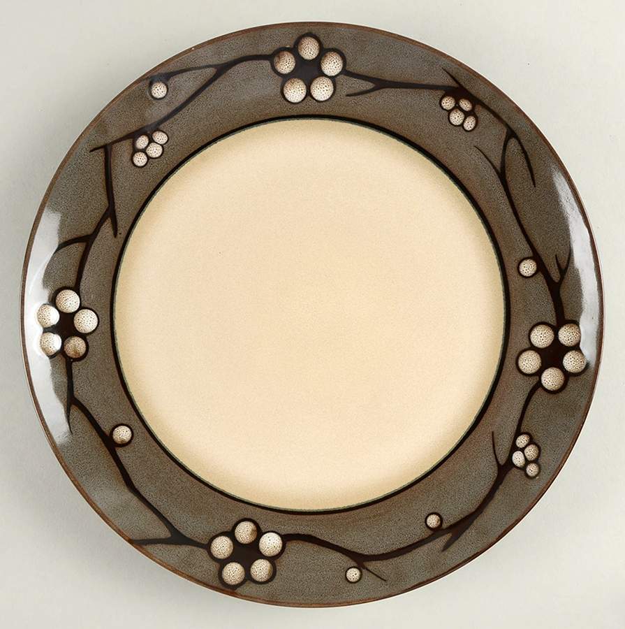 Flora Gray Dinner Plate by Pfaltzgraff-1