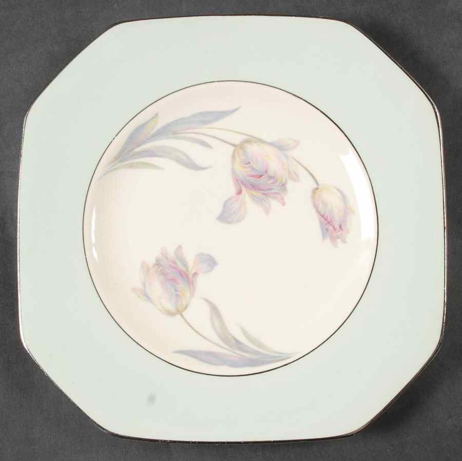 Pastel Tulip Square Salad Plate by Pearl China -1