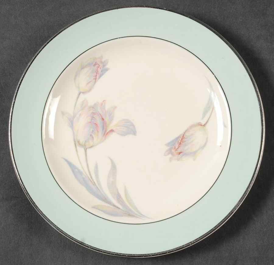 Pastel Tulip Bread & Butter Plate by Pearl China -1