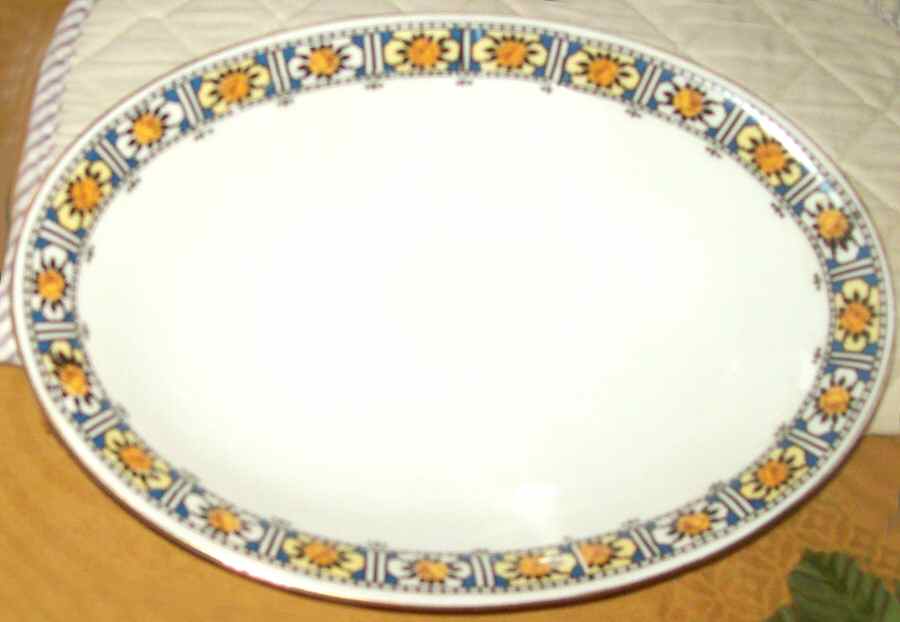 7531 12" Oval Serving Platter by Porcelain Union-1