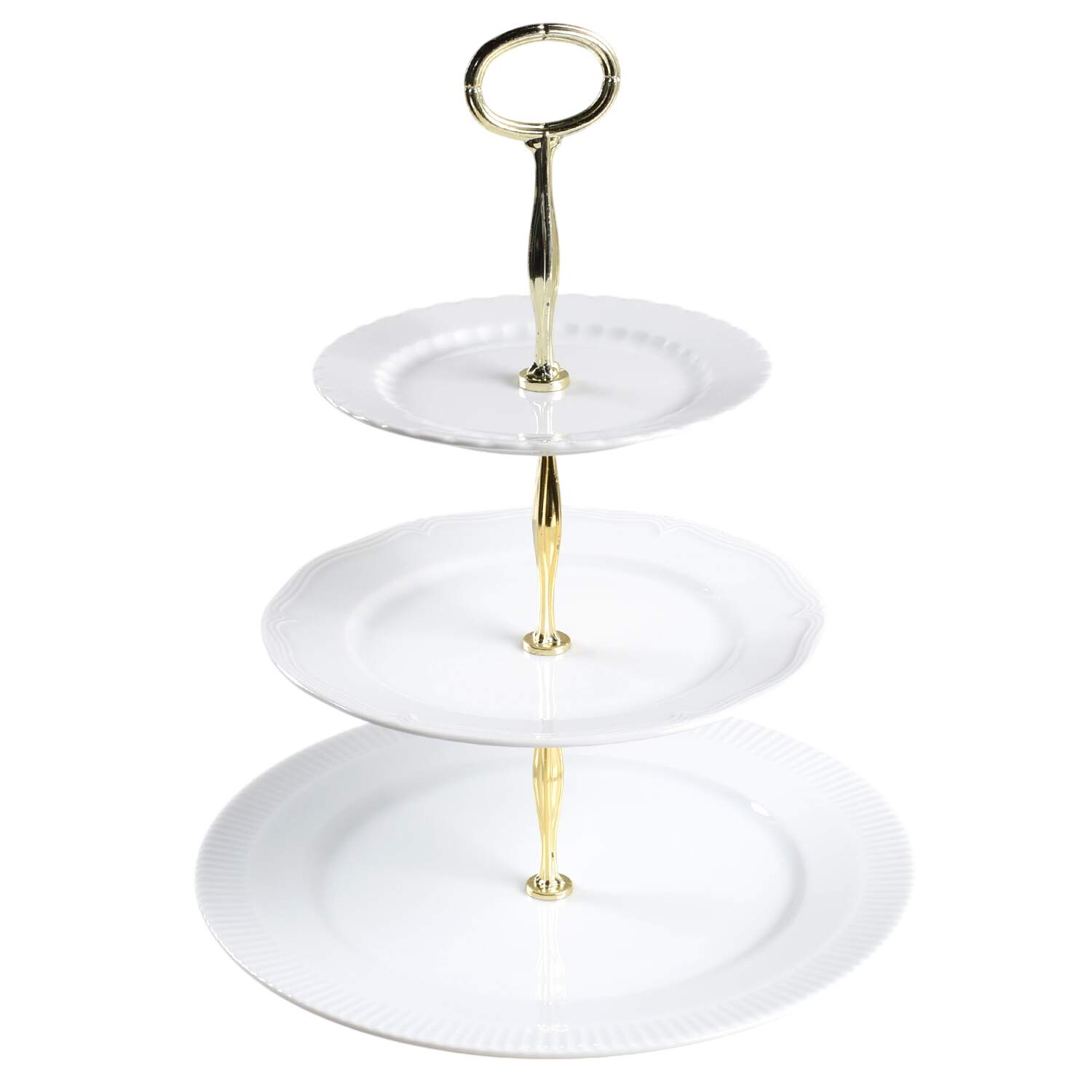 Eclectique 13 7/8"-14 1/4" 3-Tiered Serving Tray(DP,SP,BB) HC by Pillivuyt-1
