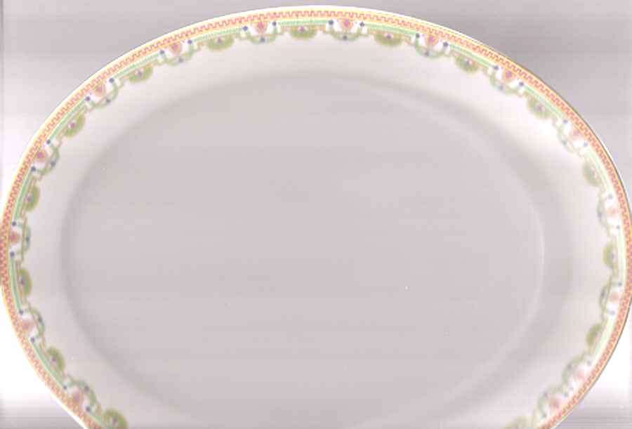 POY740 11" Oval Serving Platter by Jean Pouyat-1