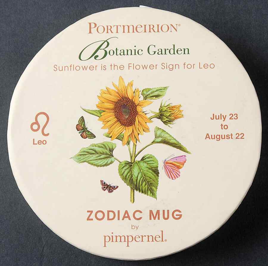 Botanic Garden Zodiac Lid for Leo Mug Gift Box by Portmeirion-1